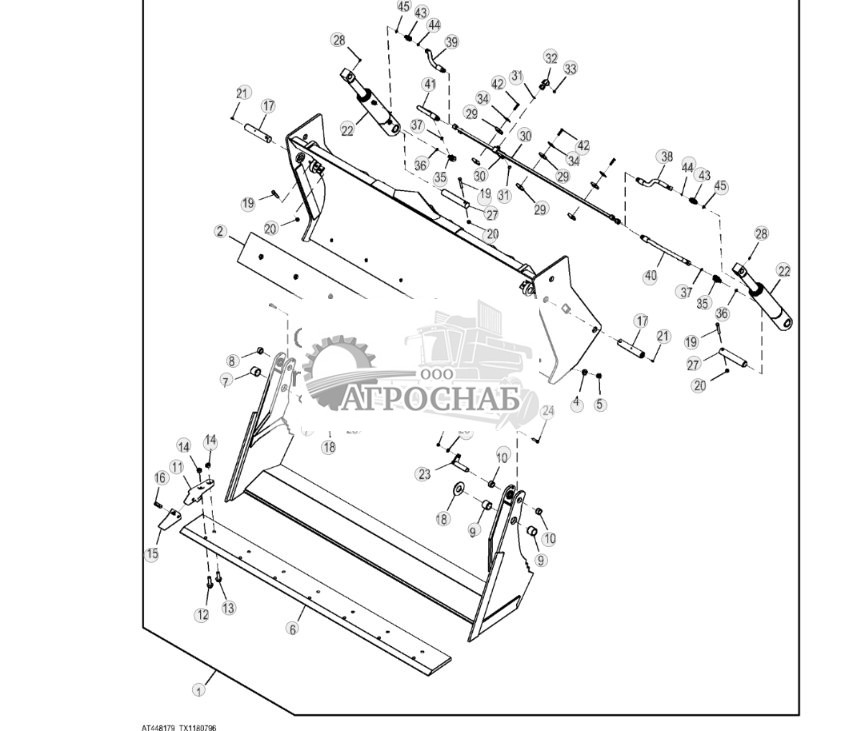 Комплект универсального ковша с муфтой с зубьями 0,88 м? (1,15 ярда?) 2,18 м (86,00 дюйма) - ST819781 460.jpg